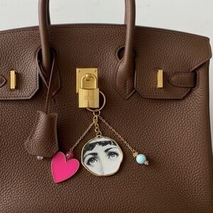 LUXURY MYSTICAL BAG CHARM VICTORIAN COACH BIRKIN ACCESSORY PINK HEART